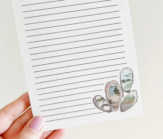 CHESAPEAKE BAY OYSTERS 5 X 7 NOTEPAD