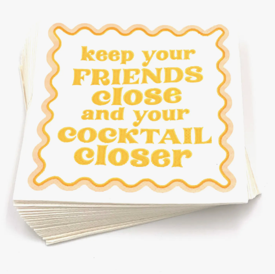 KEEP YOUR FRIENDS CLOSE NAPKINS 20 COUNT