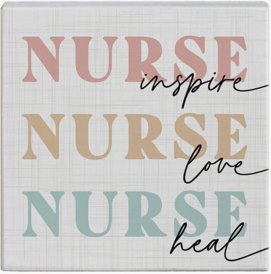 NURSE INSPIRE LOVE SMALL TALK SQUARE