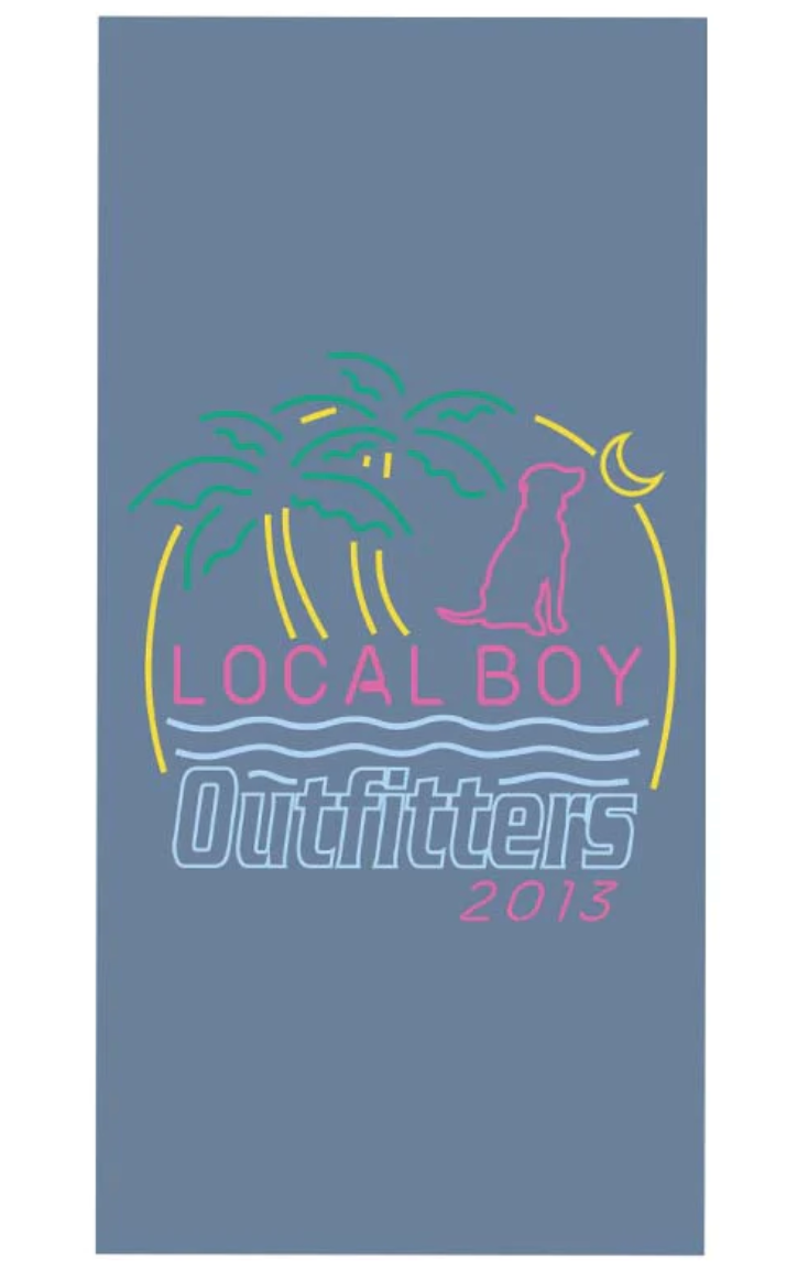 LOCAL BOY MICROFIBER BEACH TOWEL