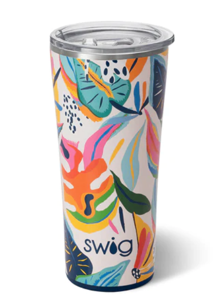 swig 22 oz insulated tumbler in marble slab — Jerry and Julep