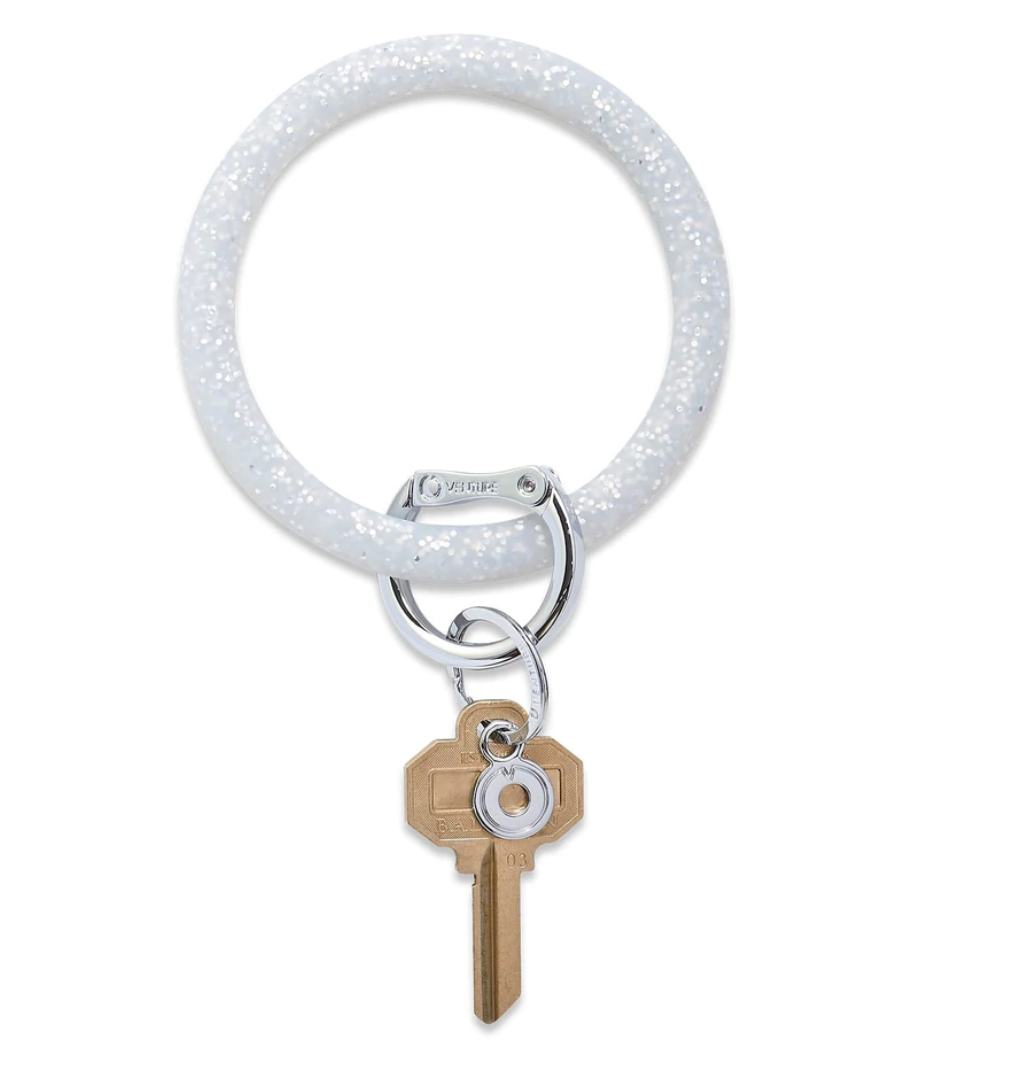 Oventure, The Original Bracelet Keychain, Silicone Big O Key Ring - Marble  Collection