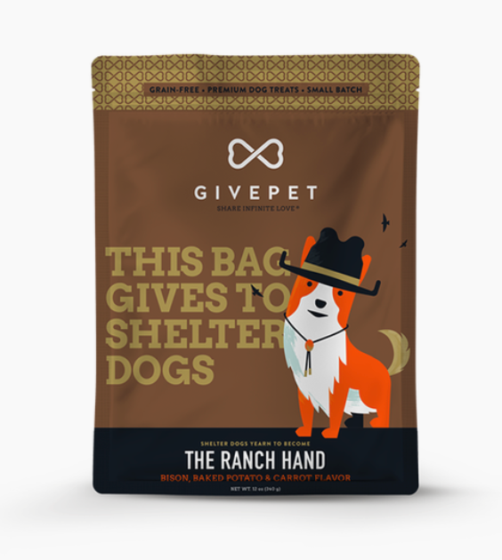 GIVE PET DOG TREATS