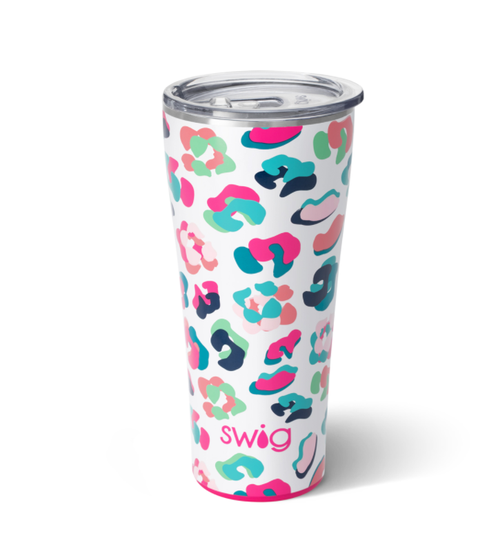 Swig Life Tumbler - Electric Slide Insulated Stainless Steel - 22oz - Dishwasher Safe with A Non-Slip Base