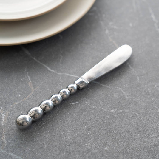 LARGE POLISHED ALUMINUM BEADED HANDLE SPREADER