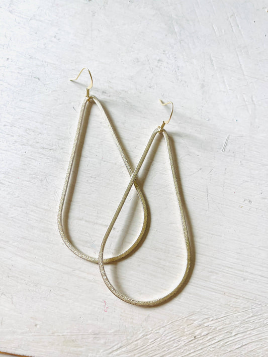 TEARDROP GOLD EARRINGS